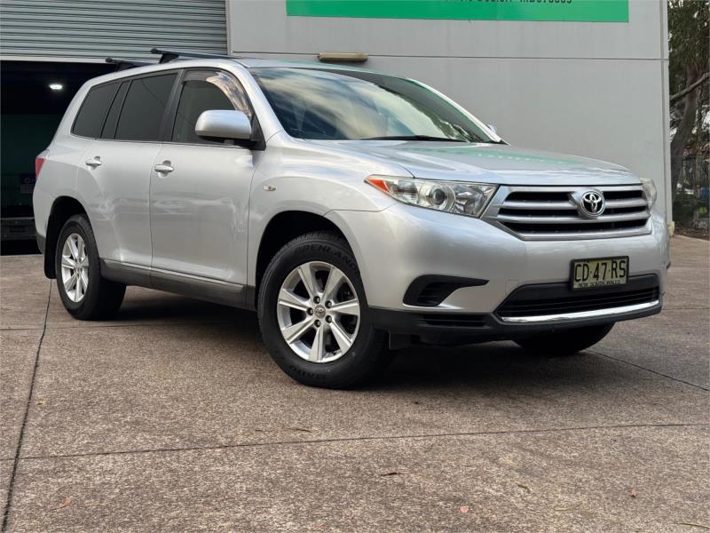 2012 TOYOTA KLUGER 4D WAGON KX-R (FWD) 7 SEAT GSU40R MY11 UPGRADE